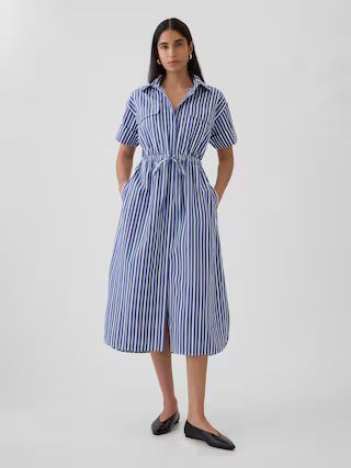 Striped Midi Shirtdress | Gap (US)