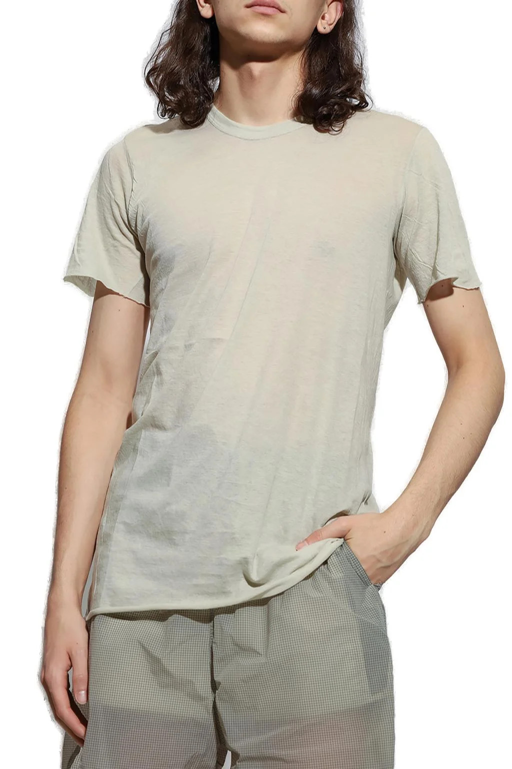 Rick Owens Sheer Crewneck T-Shirt | Cettire Global