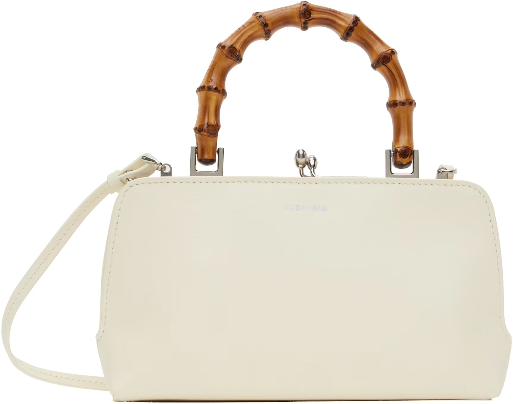 Jil Sander - Off-White Goji Bamboo Mini Bag | SSENSE