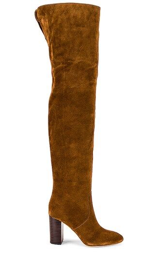 Loeffler Randall Gianna Over The Knee Boot in Tan. - size 10 (also in 6.5, 8.5, 9) | Revolve Clothing (Global)