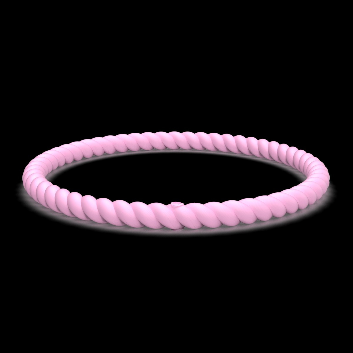 Braided Stackable Silicone Bracelet - Cherry Blossom | Enso Rings