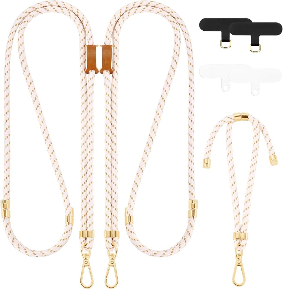 OUTXE Phone Lanyard- 2× Adjustable Crossbody Phone Strap, 1× Wrist Strap, 4× Tab- Anti-Theft P... | Amazon (US)