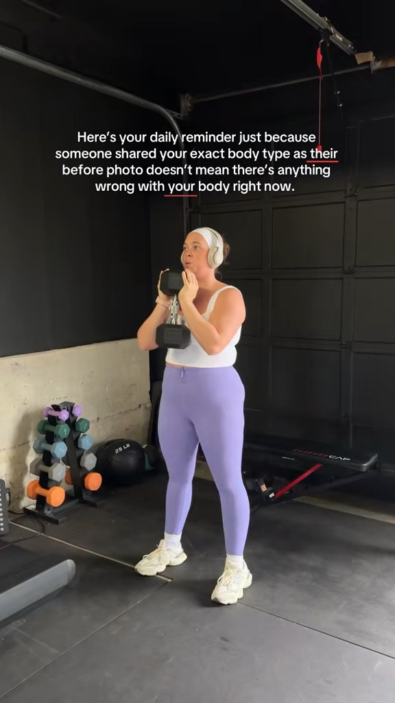 Midsize Gym Outfit 💜🤍

#LTKActive #LTKFindsUnder50 #LTKMidsize