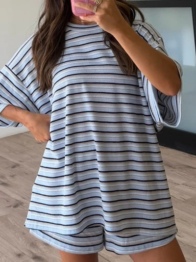 Jovi Waffle Knit Tee + Shorts Set | Saltwater | +Plus Available | Shop Talulah