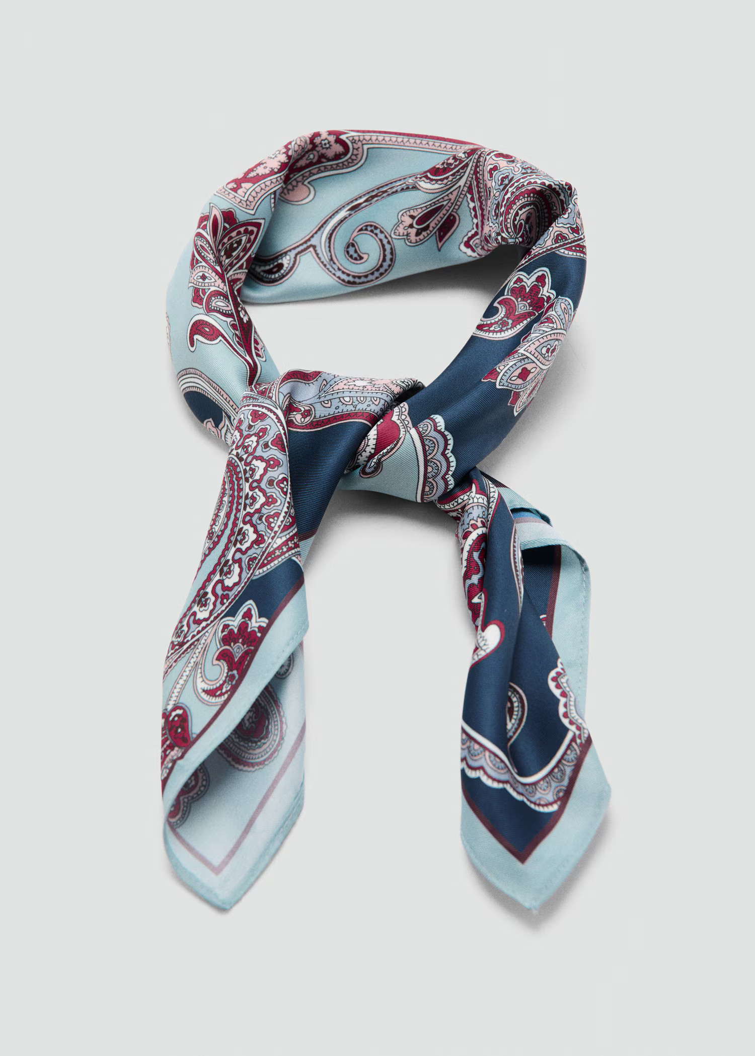Paisley satin scarf | Mango (US/MX/AU)