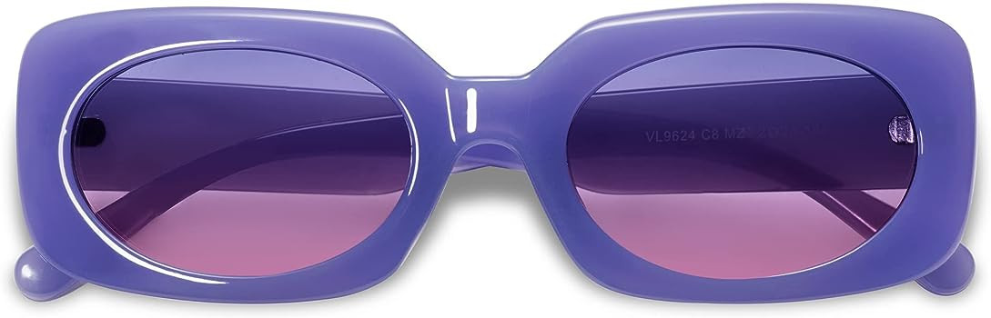 VANLINKER Rectangle Sunglasses for Women Retro Trendy Fashion Glasses Oval Lenses Narrow Thin Squ... | Amazon (US)