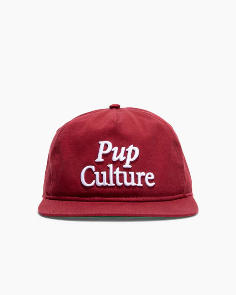 Pup Culture | 5-Panel Unstructured Hat | Crimson | Diogie