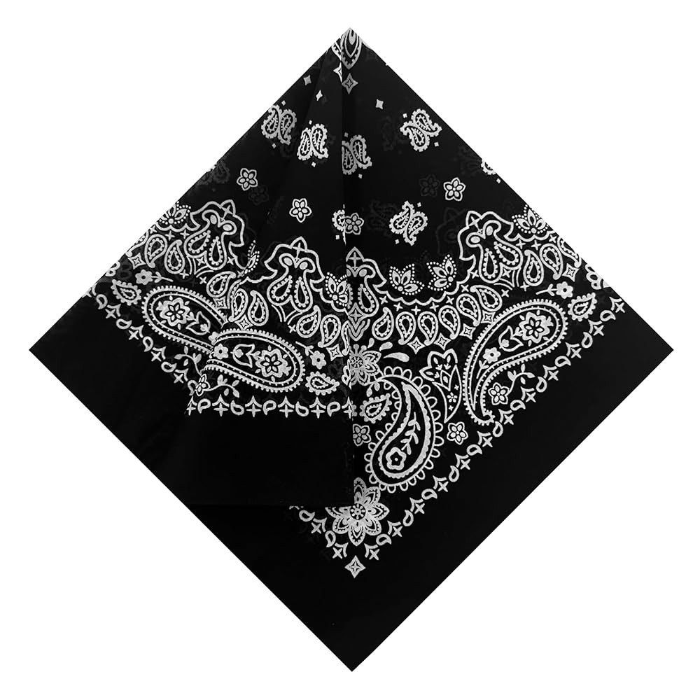 Single Pack Bandanas 60s Premium Cotton Soft Thin Handfeel Large Handkerchief for Men and Women | Amazon (US)