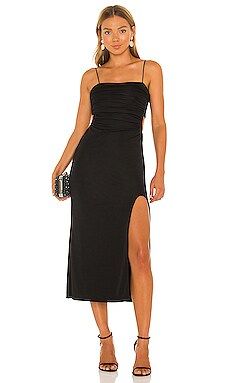 Cinq a Sept Mariah Midi Dress in Black from Revolve.com | Revolve Clothing (Global)