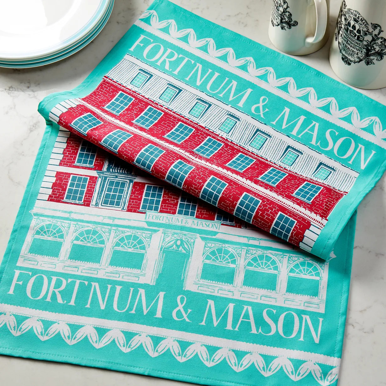 Fortnum's Piccadilly House Tea Towel | Fortnum & Mason