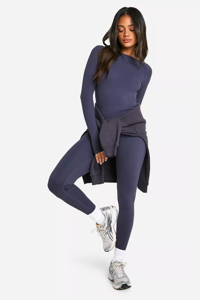 Dsgn Studio Supersoft Sculpt Long Sleeve Top | Boohoo.com (UK & IE)