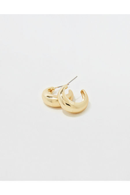 Aerie Chunky Gold Hoop Earrings | Aerie