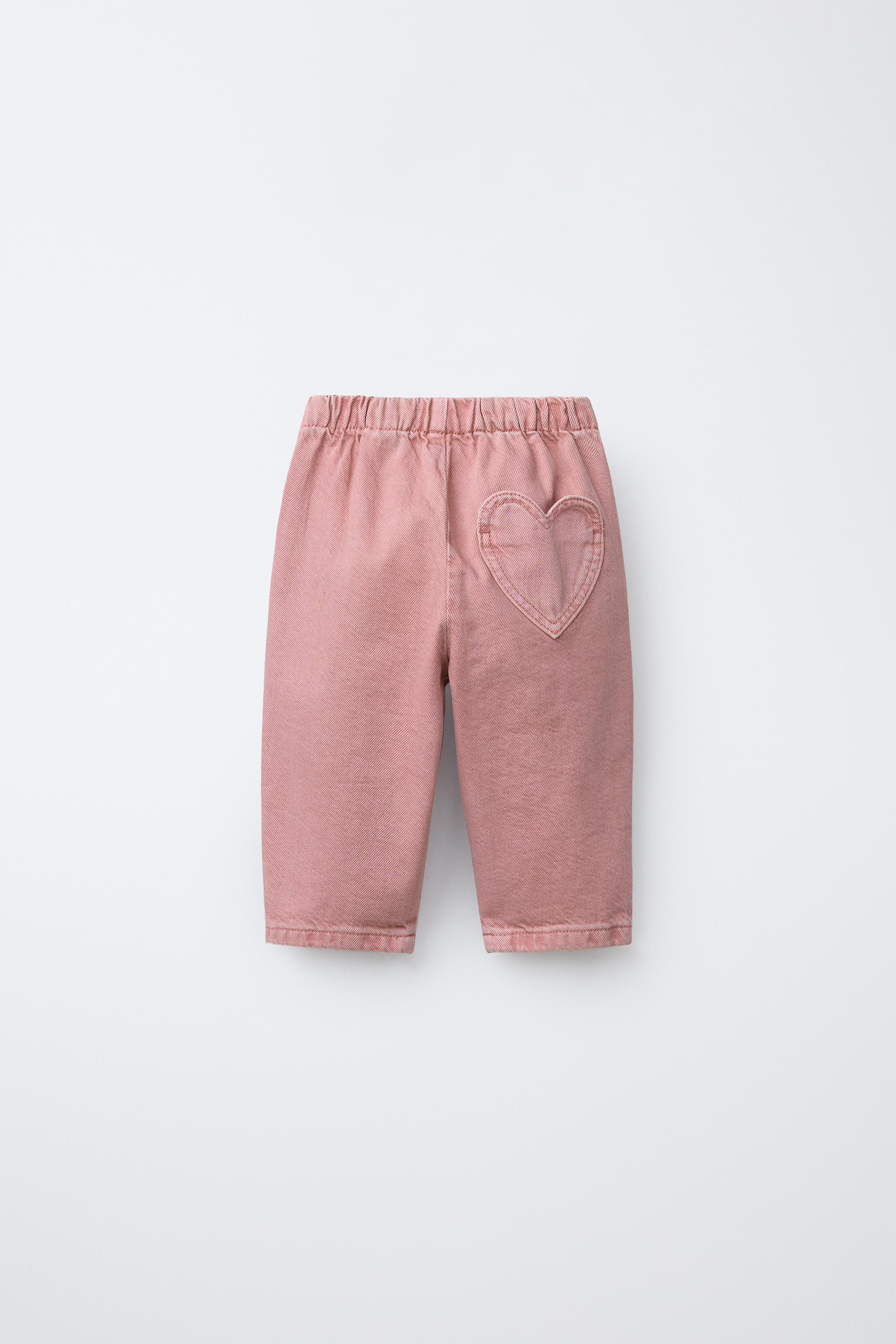 BAGGY TWILL PANTS WITH HEART POCKET | Zara US
