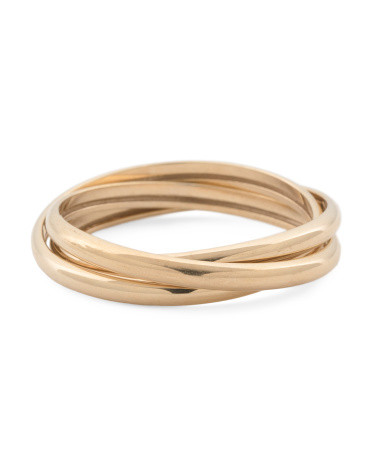 Made In Italy 14kt Gold Rolling Ring | TJ Maxx