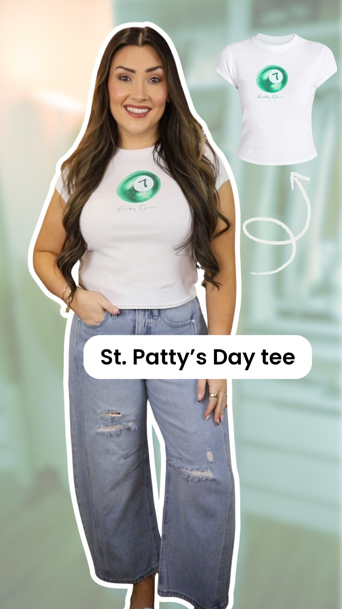 Perfect St. Patty’s Day tee ☘️🖤 so affordable from Walmart! 

#LTKSpringSale #LTKSeasonal #LTKootd