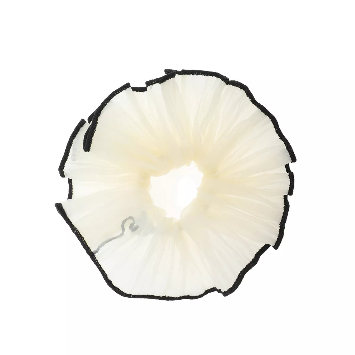 Unique Bargains Fashion Pleats Large Scrunchies Beige 1 Pc | Target