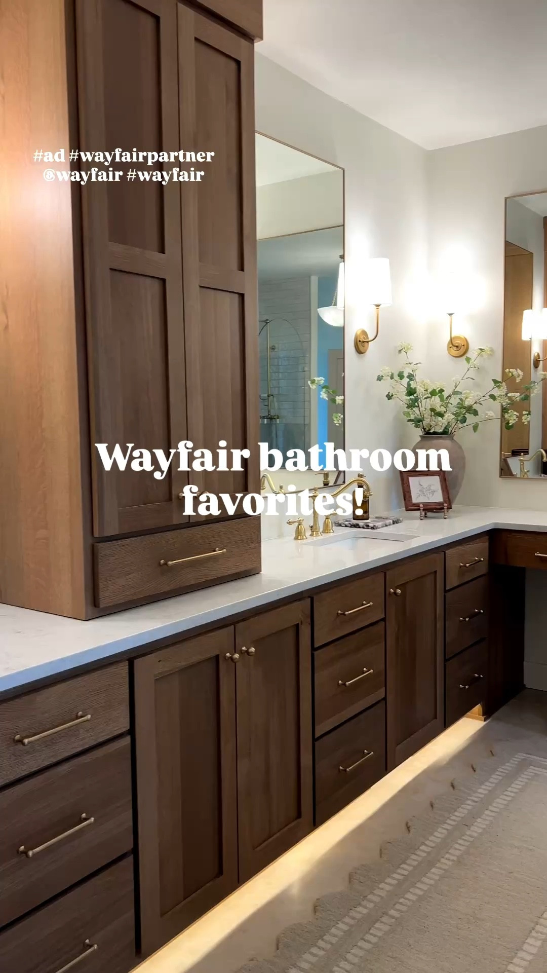 Bathroom renovation or easy swaps to make to upgrade your bathroom from @Wayfair ! #ad #wayfairpartner #wayfair 

#LTKHome