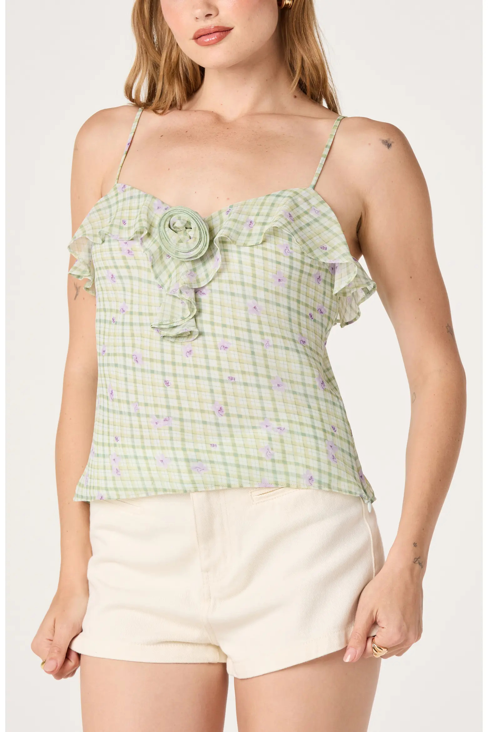 ASTR the Label Gianna Ruffle Camisole (Women) | Nordstrom | Nordstrom