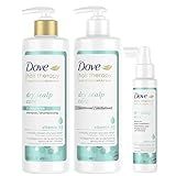 Dove Hair Therapy Regimen Hair Set for Dry Scalp Shampoo, Conditioner and Leave-On Scalp Treatmen... | Amazon (US)