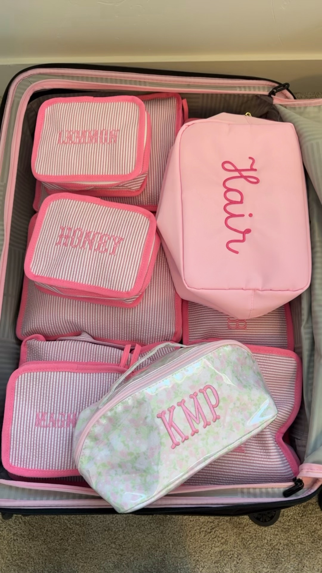 Type A suitcase! Personalized packing cubes for everyone! 

#LTKmomlife #LTKTravel #LTKKids