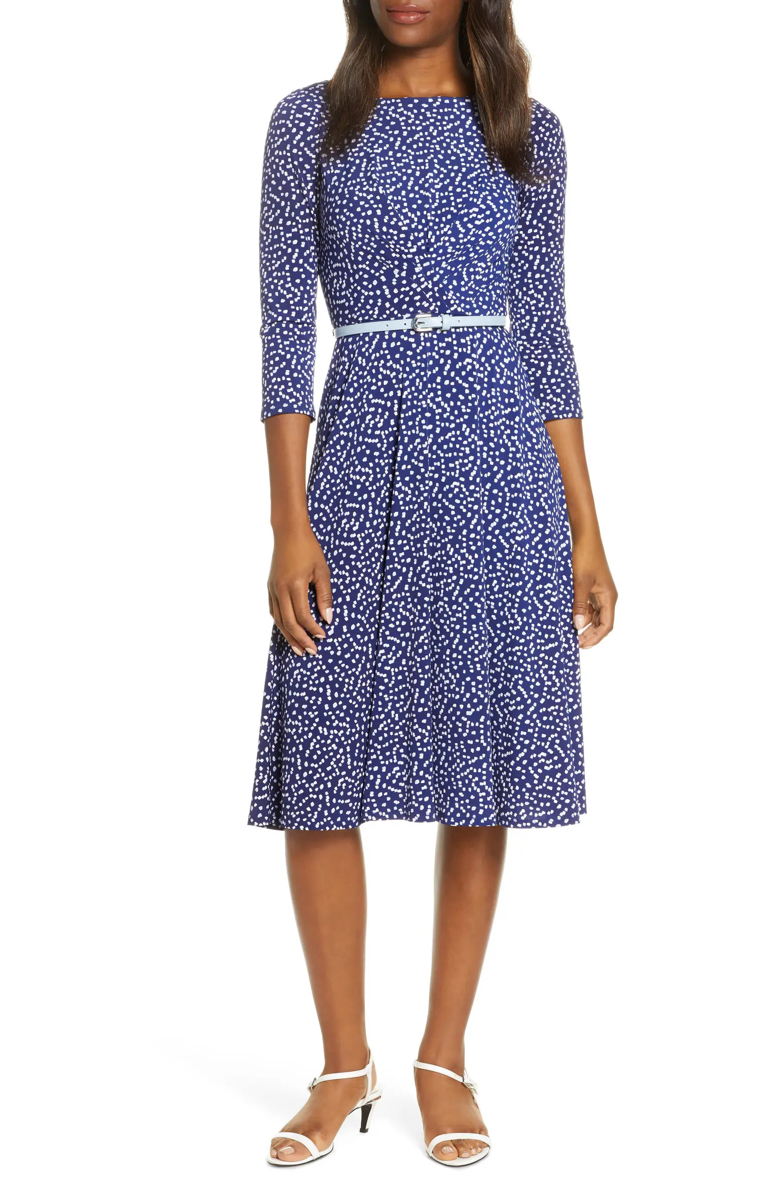 Belted A-Line Dress | Nordstrom