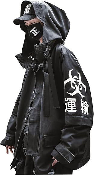 Niepce Inc Japanese Streetwear Zip Up Windbreaker Jacket for Men | Amazon (CA)