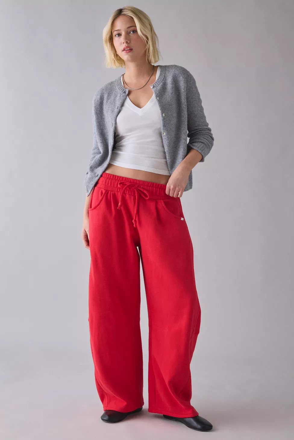 Out From Under Essential Barrel Leg Full Length Sweatpant | Urban Outfitters (US and RoW)