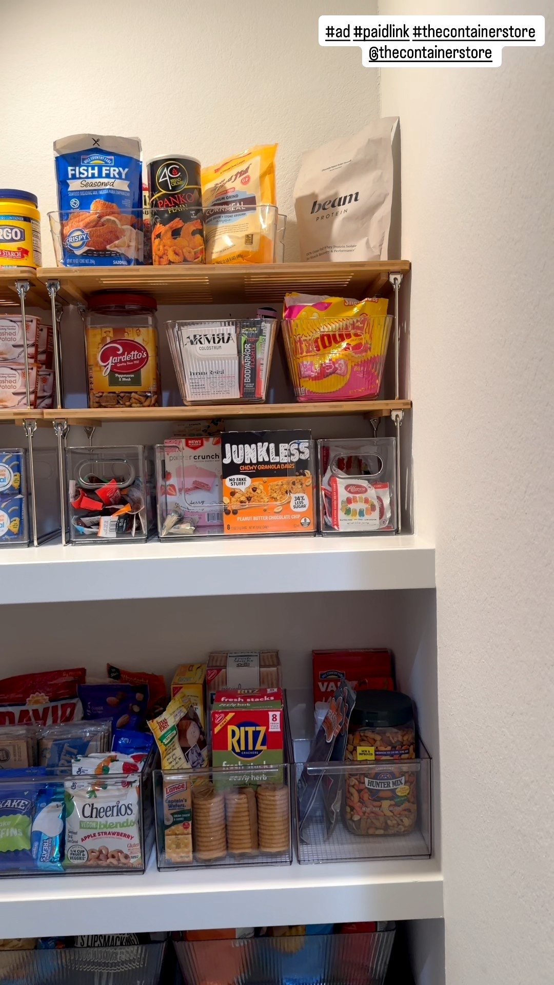Finally got my pantry organized thanks to @thecontainerstore #ad #paidlink #thecontainerstore @thecontainerstore kitchen storage, kitchen organizing, pantry organizing 

#LTKHome #LTKmomlife #LTKfoodie