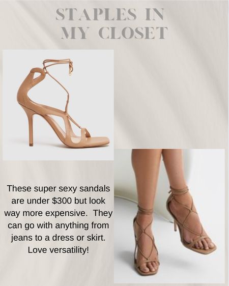 How gorgeous are these sandals. And for under $300. They look way more expensive!  And they can go with anything from jeans to a dress!

Versatile, sandals, spring shoes, summer sandals 

#LTKworkwear #LTKshoecrush #LTKwedding