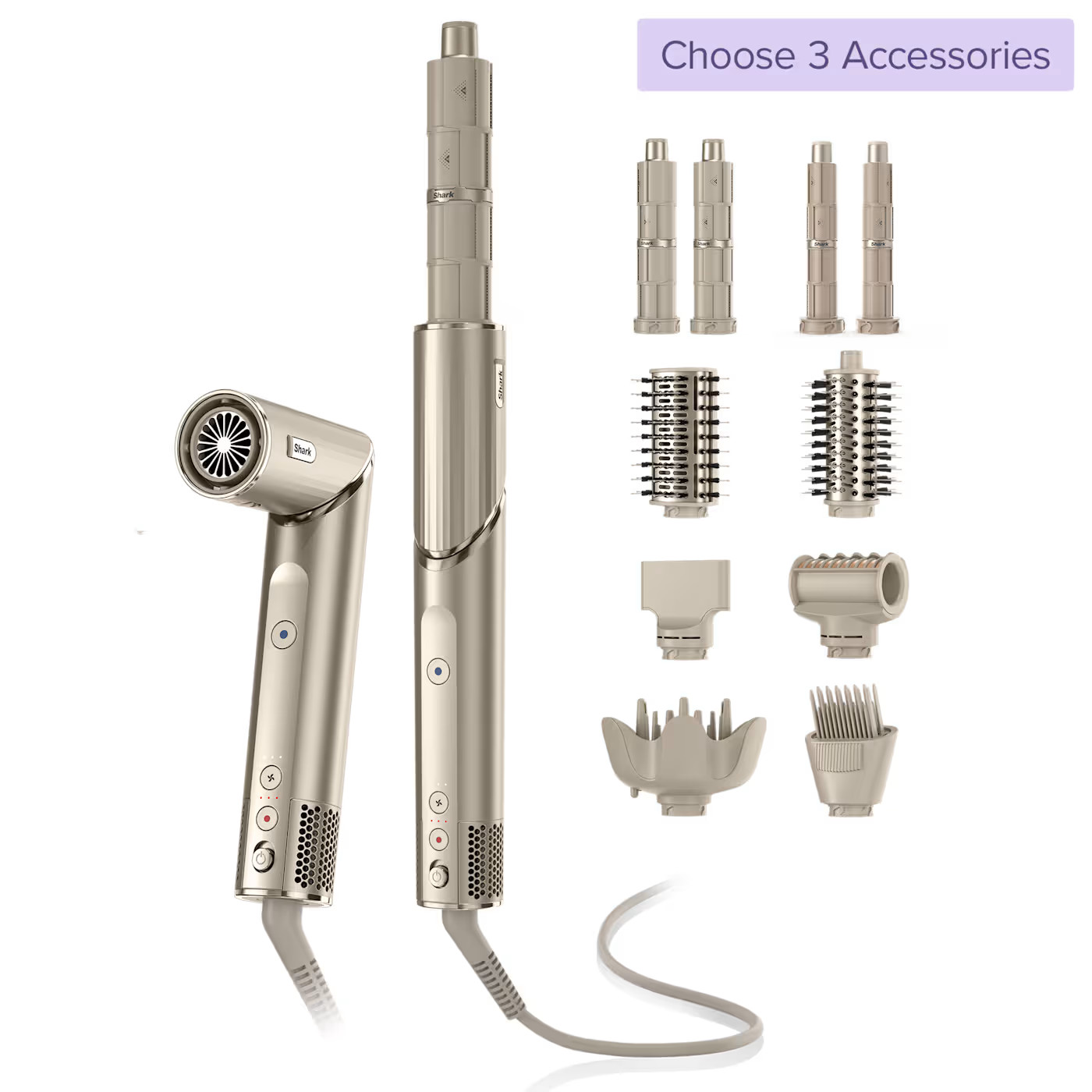 Build your own Shark FlexStyle® Air Styling & Drying System-Stone Hair Stylers - Shark | Ninja Kitchen