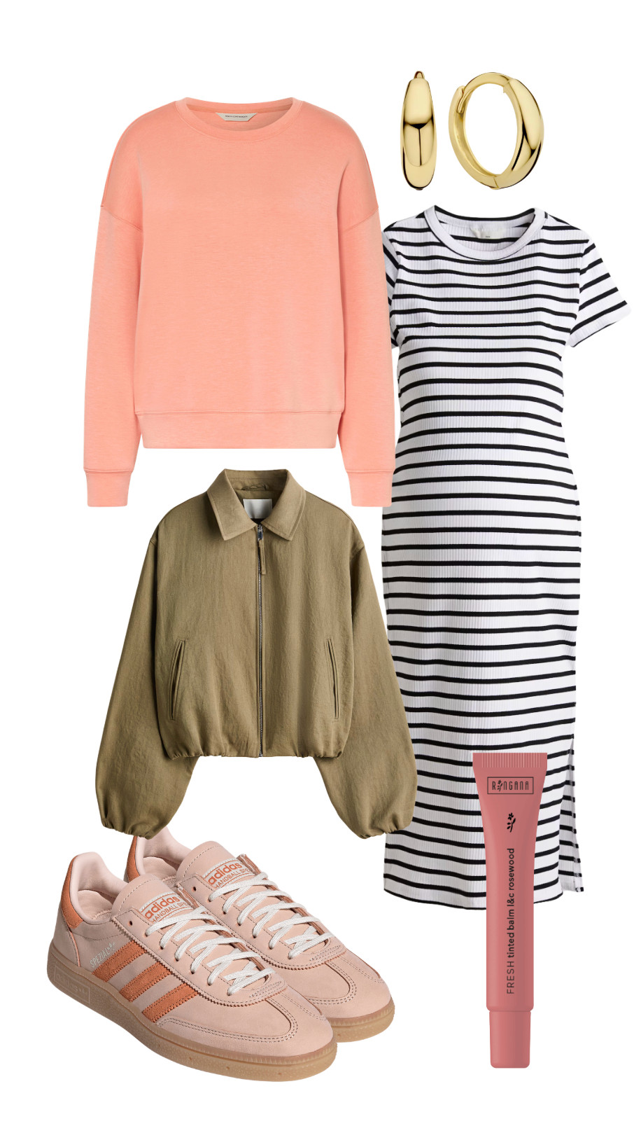 #frühling #frühlingslook #spring #peach #aprikot #streifen #kleid 

 #LTKdeutschland #LTKeurope #LTKkleider