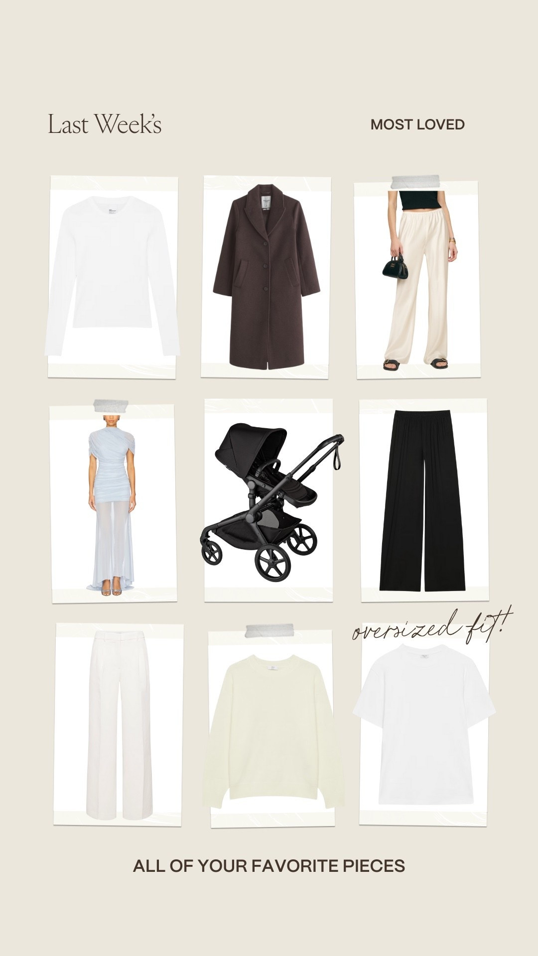Your most loved last week ✨


Best sellers 
Black trousers 
Satin pants 
White tee
Event dress 
Baby gear
Baby stroller 

#LTKBaby #LTKFindsUnder100 #LTKSeasonal