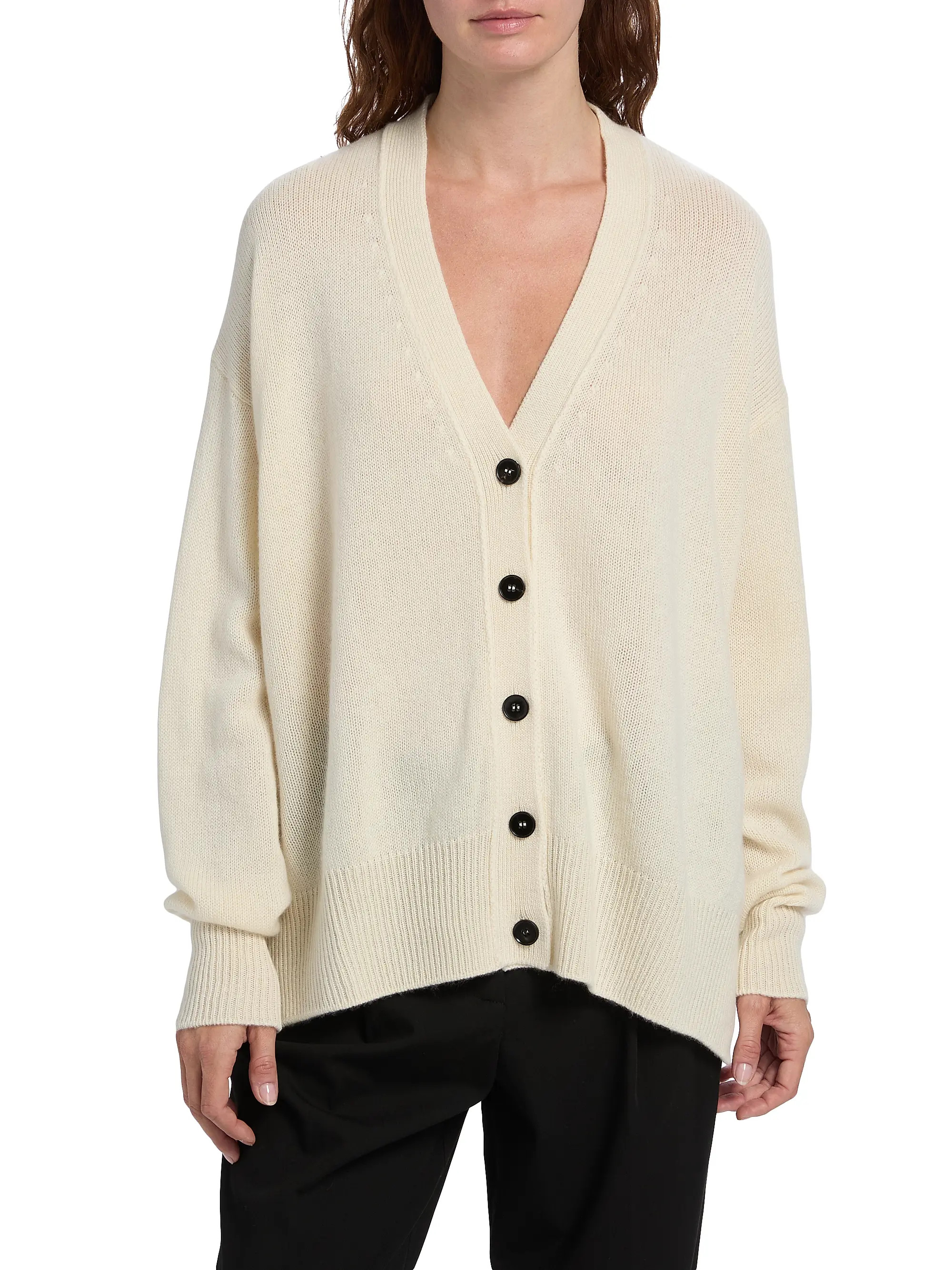 Cashmere High-Low Oversized Cardigan | Saks Fifth Avenue