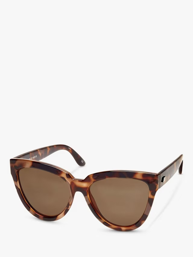 Le SpecsWomen's Liar Lair Cat's Eye Sunglasses, Tortoise | John Lewis (UK)