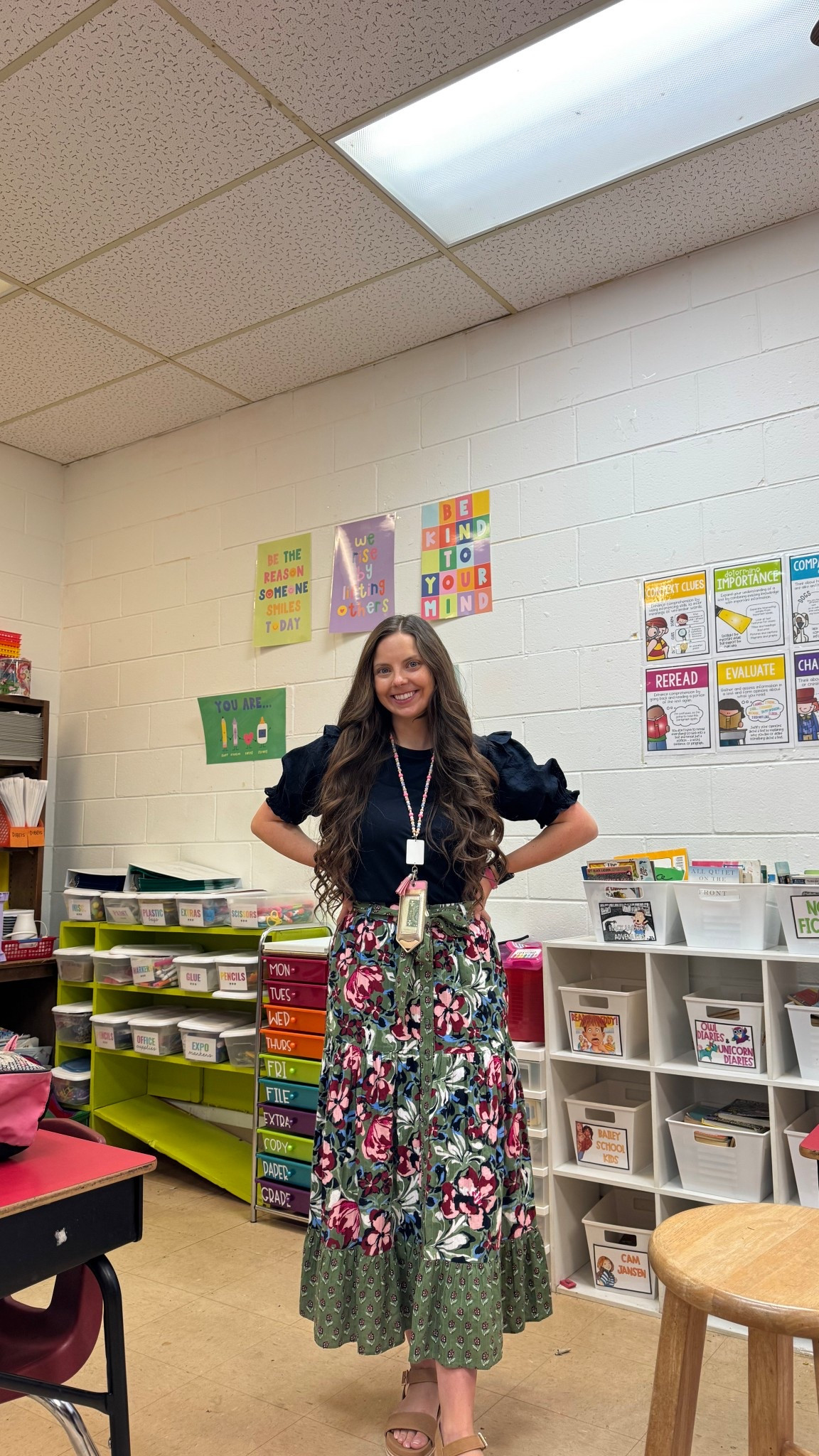 First teacher outfit after coming back from maternity leave! Top is Tommy Hillfiger, but I found it on sale at Burlington! Midi skirt is from Belk!


#LTKSaleAlert #LTKWorkwear #LTKFindsUnder50