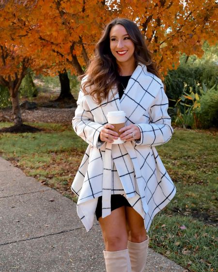 Fall in love with these grid pattern wrap coats. Wearing size XS. 
Available sizes: XXS - 3X

Fall Coat 
Fall Jacket
Fall Outfit 
Fall Style
Coats
ChicWish 



#LTKHoliday #LTKunder100 #LTKSeasonal