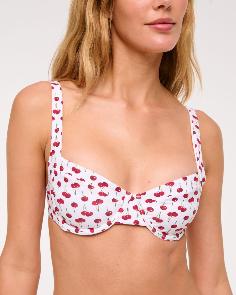 Wide Strap Underwire Bikini Top | Abercrombie & Fitch (US)