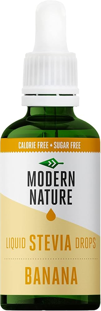 Modern Nature Banana Flavour Drops - Liquid Stevia Drops Sweetner - 0 Calorie Skinny Sugar Free S... | Amazon (UK)