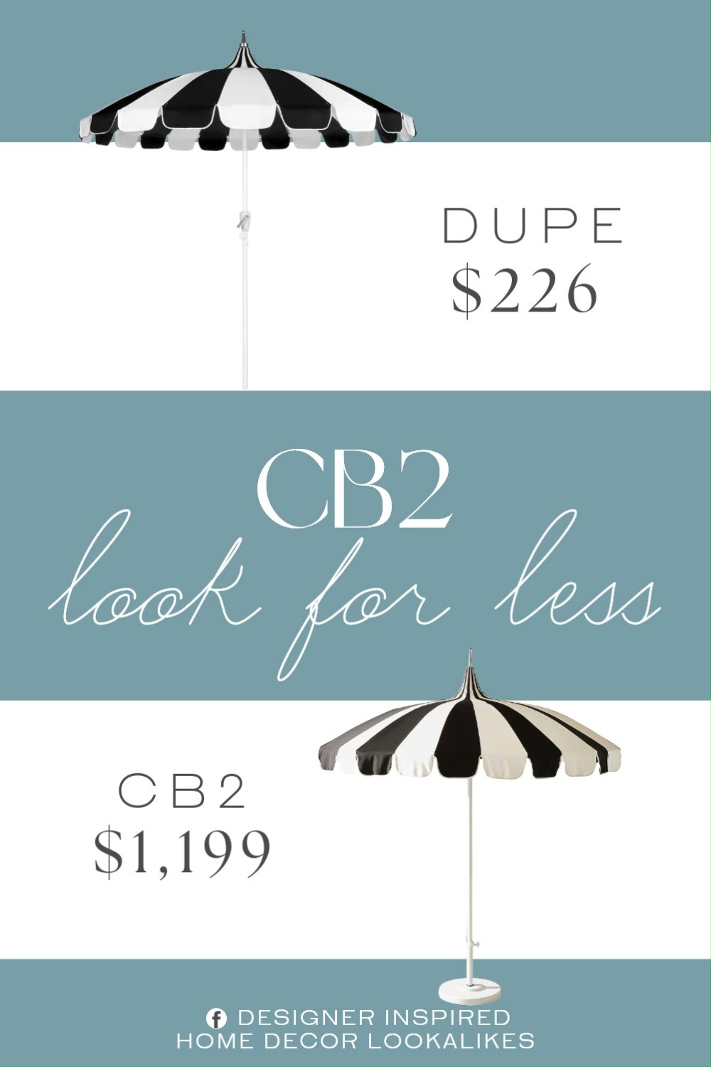 Inspired by CB2 Stripe Outdoor Umbrella. CB2 Stripes Outdoor Umbrella dupe. Modern Patio Umbrella. Minimalist Outdoor Shade. Resort-Style Patio Umbrella. Pagoda Style Umbrella. Round Outdoor Umbrella. Striped Outdoor Umbrella. Black and White Patio Umbrella.     

Home more affordable option find copy cat similar look for less budget friendly affordable cheap cheaper beautiful pretty. Clearance sale coupon code discount code promo code luxury lookalike look a like Inspo inspiration inspired by idea ideas Love like these? I share multiple every day in my FB group.
#cb2inspired #patioumbrella #outdoorliving #outdoorinspo #modernoutdoor #backyardstyle #homeinspo #resortstyleliving  

 #LTKHome