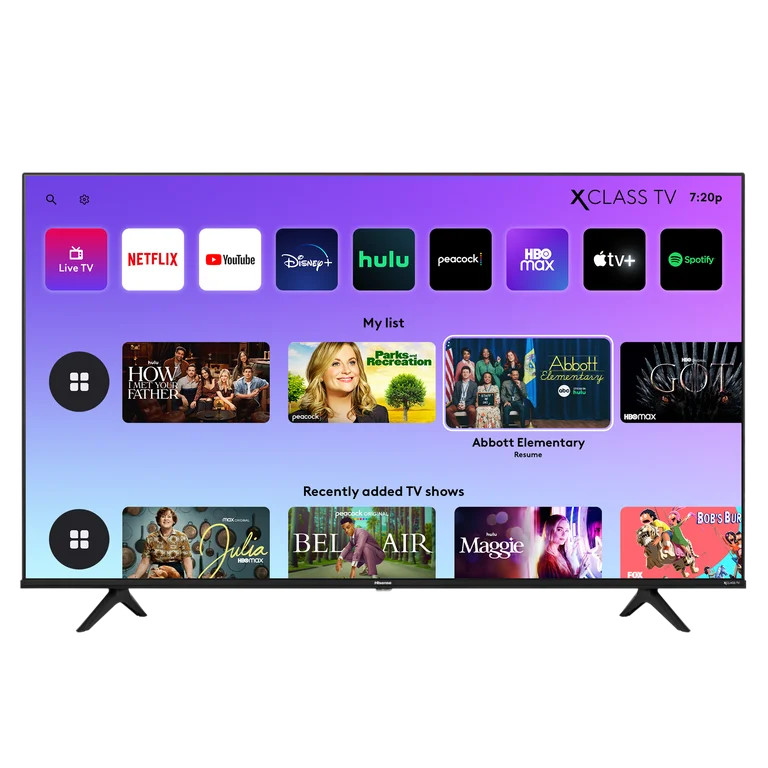 Hisense 43" Class 4K UHD LED XClass Smart TV HDR A6 Series 43A6GX | Walmart (US)