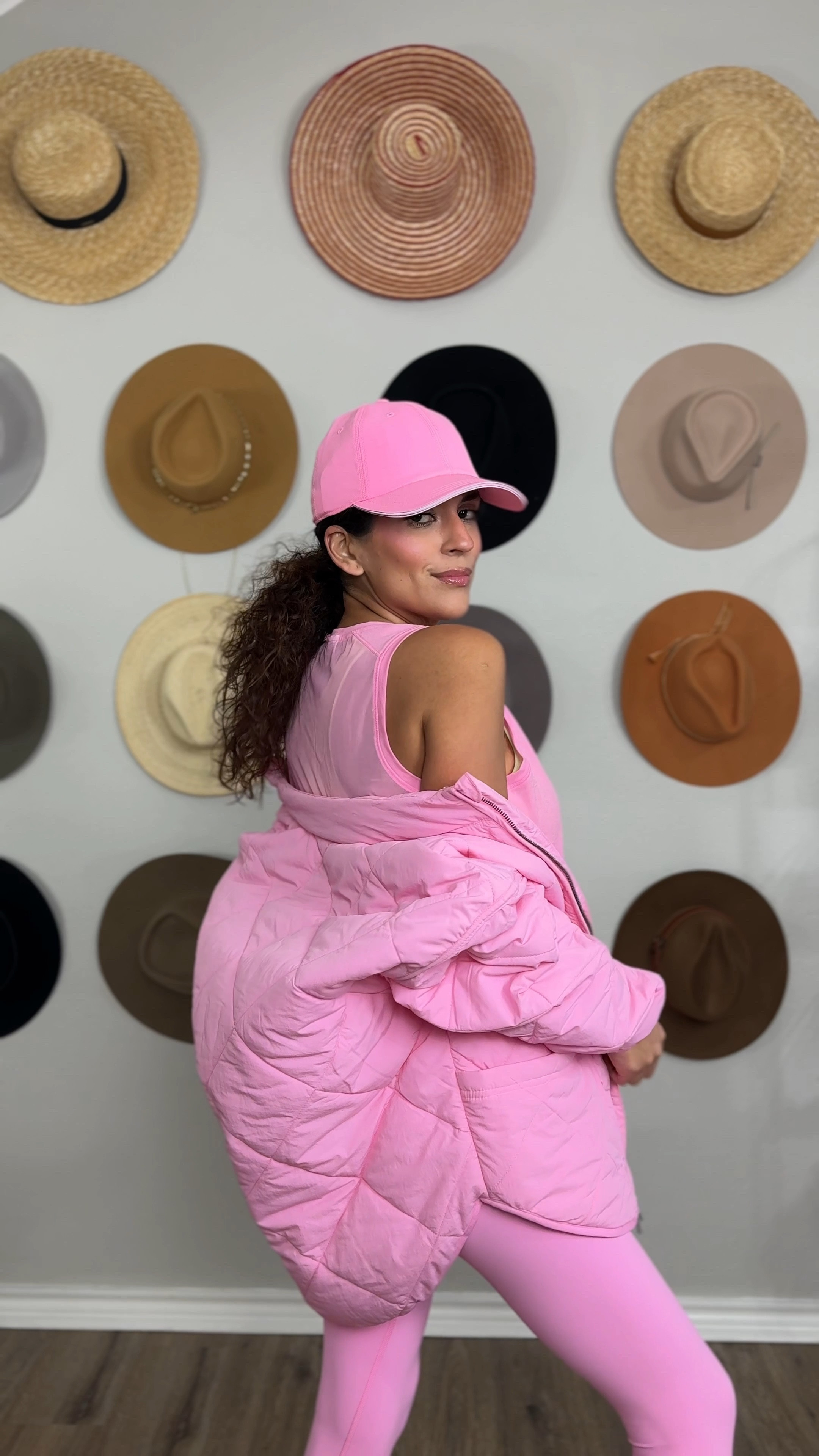 OMG! @target is that girl for this whole collection!!! I’m obsessed 🥰💞💅🏽🎀 #target #travel #fitness #coquette #hotgirlwalk

I got a size:
- sports bra: medium
- shorts: small
- leggings: small
- tank: small
- jacket: small
- sweatpants: xsmall
- crewneck: small

#LTKfitness #LTKVideo #LTKtravel