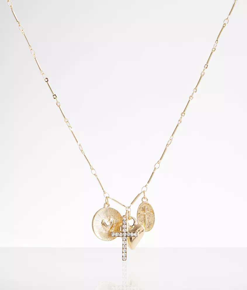 Cross & Heart Necklace | Buckle