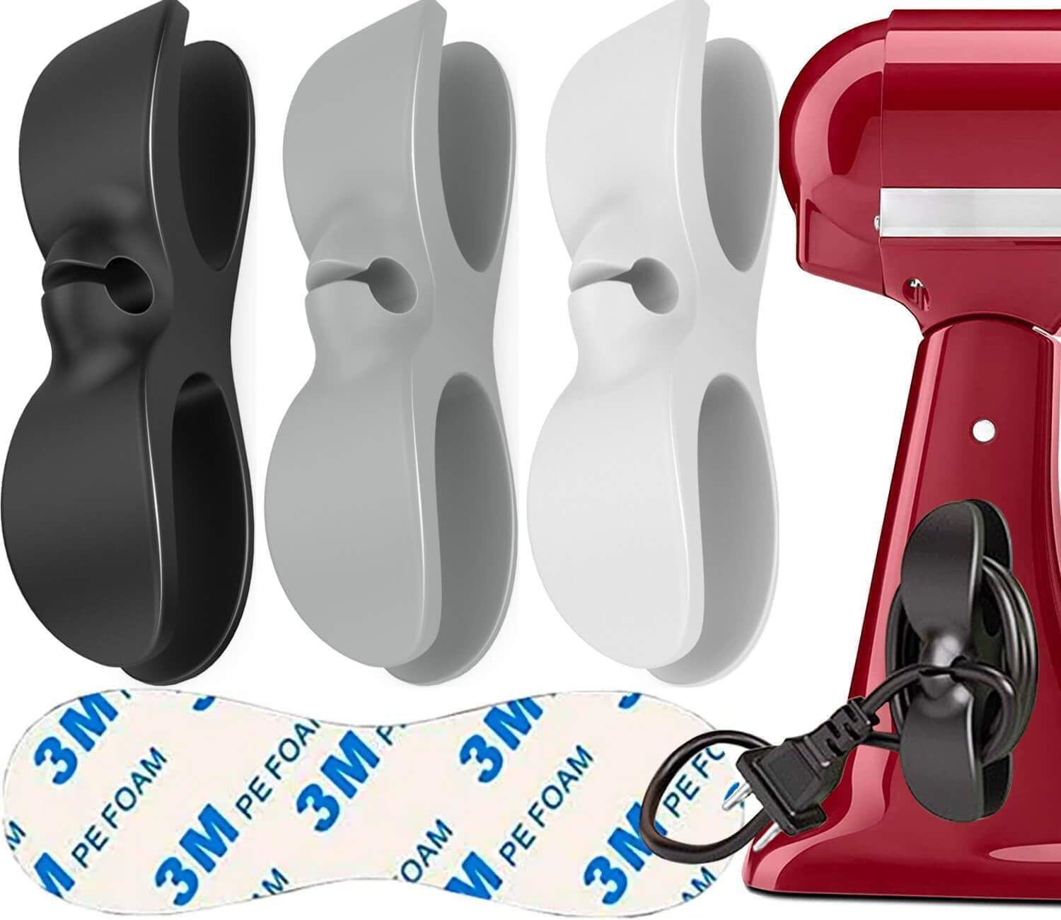 Cord Organizer for Kitchen Appliances - 3 PCS Stick On Cable Wrapper Holder Winder Keeper, Power ... | Amazon (US)