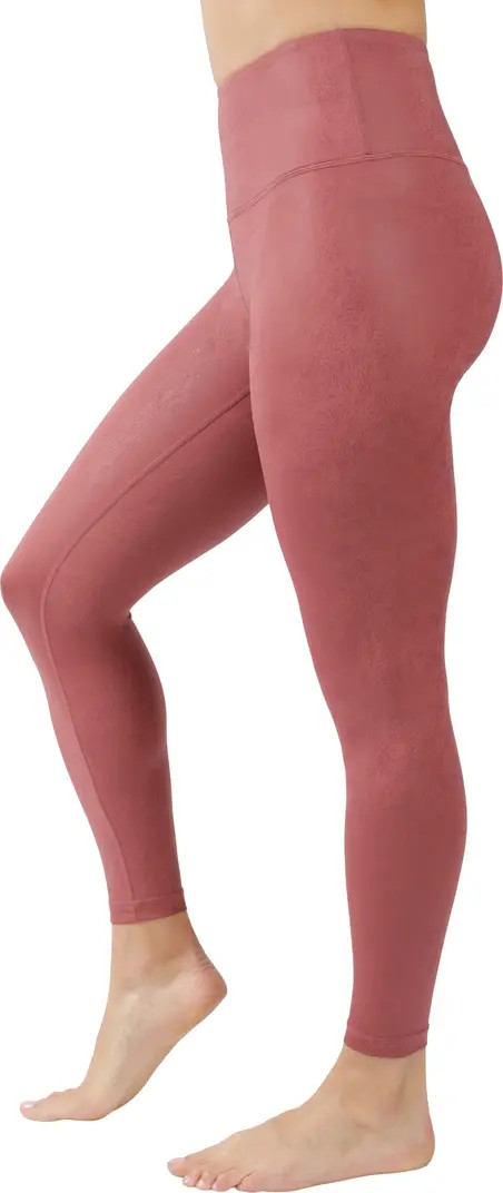 Faux Cracked Leather High Rise Ankle Leggings | Nordstrom Rack