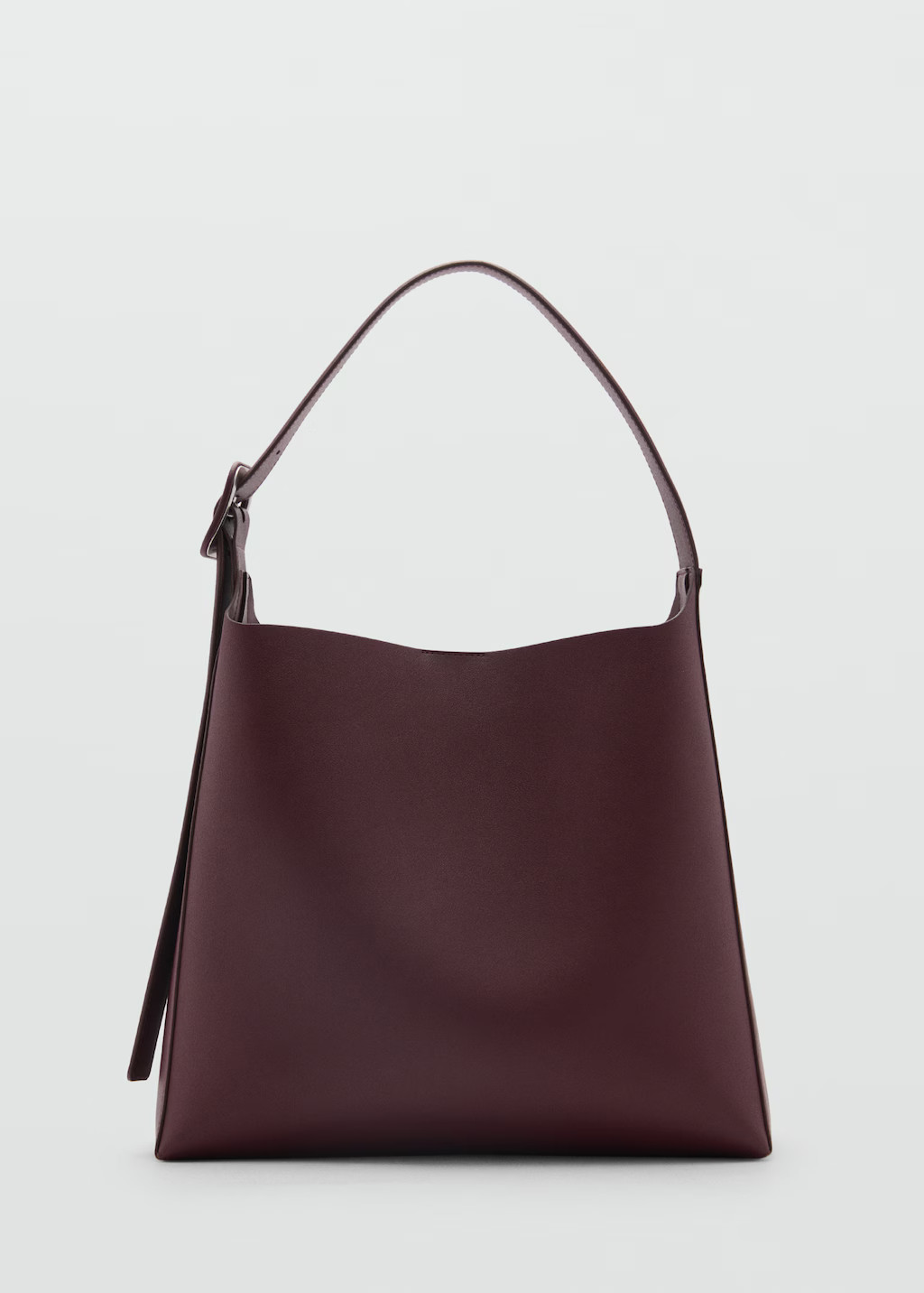 Shopper bag with buckle - Woman | MANGO USA | MANGO (US)