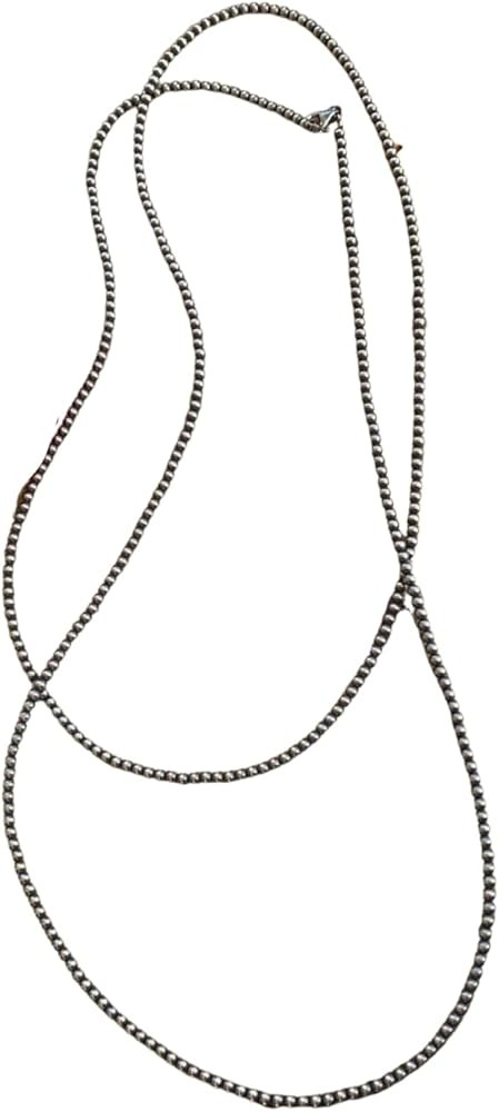 60" 4mm "Navajo Style" Sterling Pearls | Amazon (US)