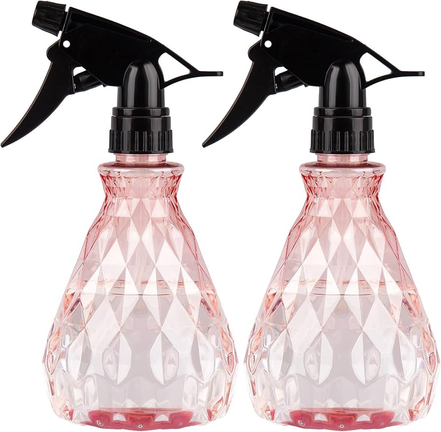 wugongshan 2 Pcs Spray Bottles, 500 ml/17 oz Empty Water Spray Bottles, Plastic Reusable Adjustab... | Amazon (US)