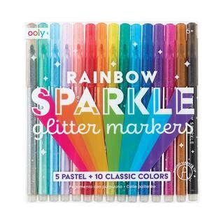OOLY Rainbow Sparkle Glitter Markers Set | Michaels | Michaels Stores