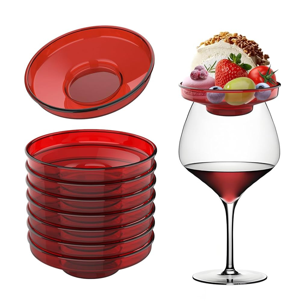 Wine Glass Charcuterie Topper, Bamboo Charcuterie Board with Lid, 2-in-1 Cake Stand & Charcuterie... | Amazon (US)