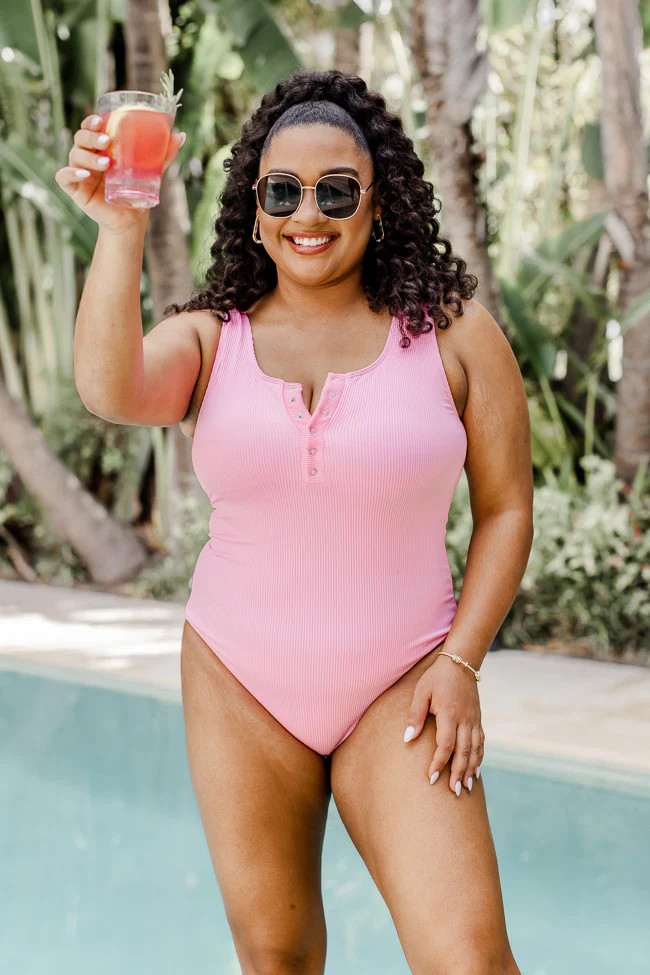 Floating Into Summer Pink One Piece Swimsuit | Pink Lily